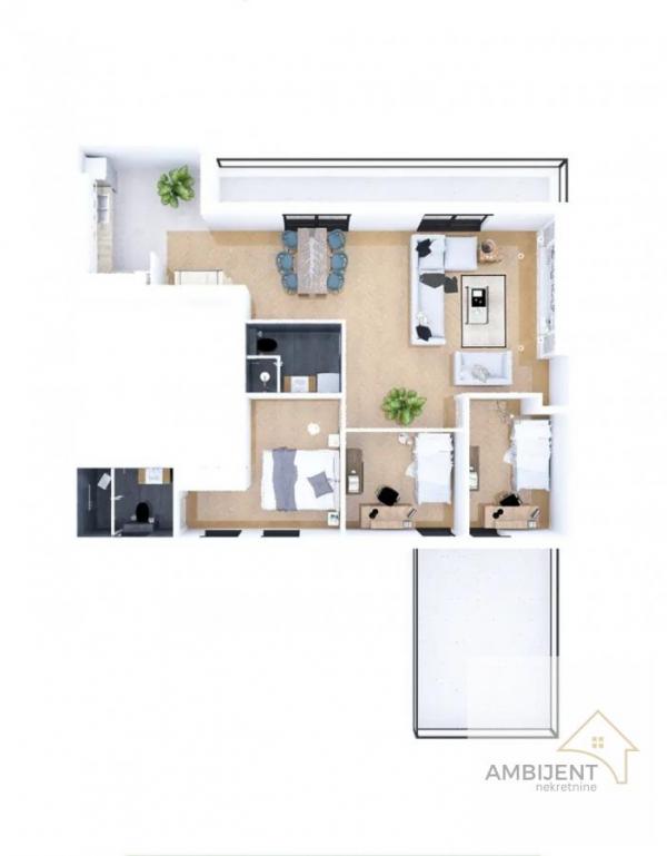 Stan na prodaju u Beogradu, Pašino brdo, 119m2, cena 405178 evra