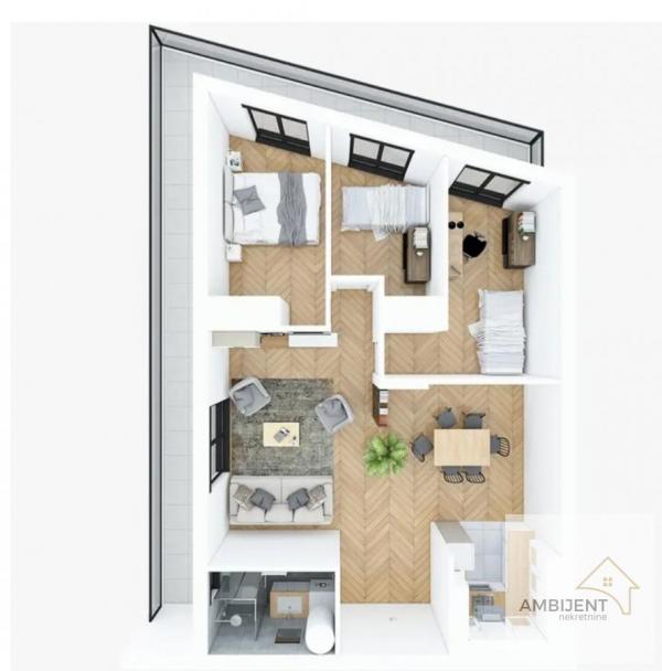 Stan na prodaju u Beogradu, Voždovac, cetvorosoban, 100m2, cena 320288 evra