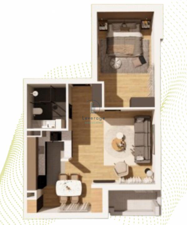 Stan na prodaju u Beogradu, Obrenovac, dvoiposoban, 55m2, cena 101327 evra