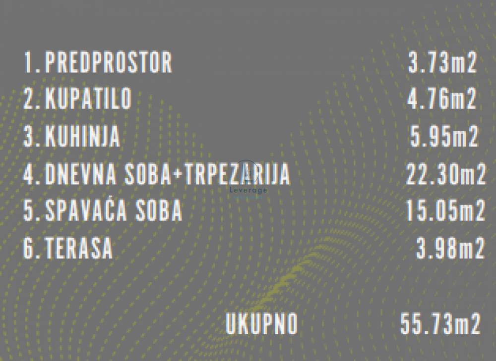 Stan na prodaju u Beogradu, Obrenovac, dvoiposoban, 55m2, cena 101327 evra