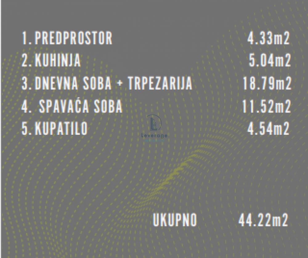 Stan na prodaju u Beogradu, Obrenovac, dvosoban, 44m2, cena 80400 evra