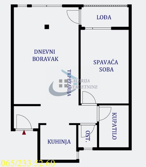 Stan na prodaju u Beogradu, Voždovac, dvosoban, 50m2, cena 189000 evra