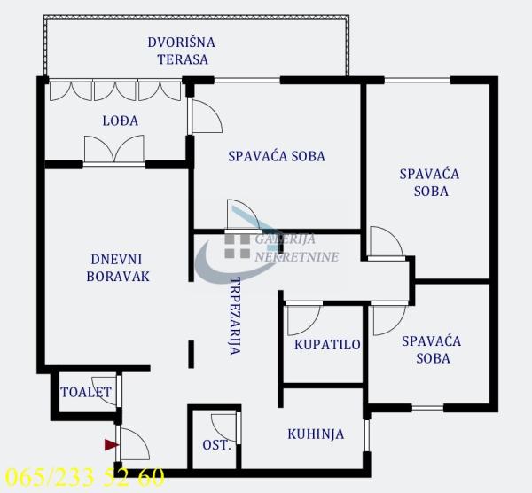 Stan na prodaju u Beogradu, Novi Beograd, troiposoban, 84m2, cena 264000 evra