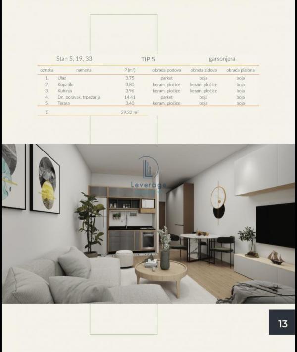 Stan na prodaju u Beogradu, Grocka, jednosoban, 29m2, cena 52190 evra