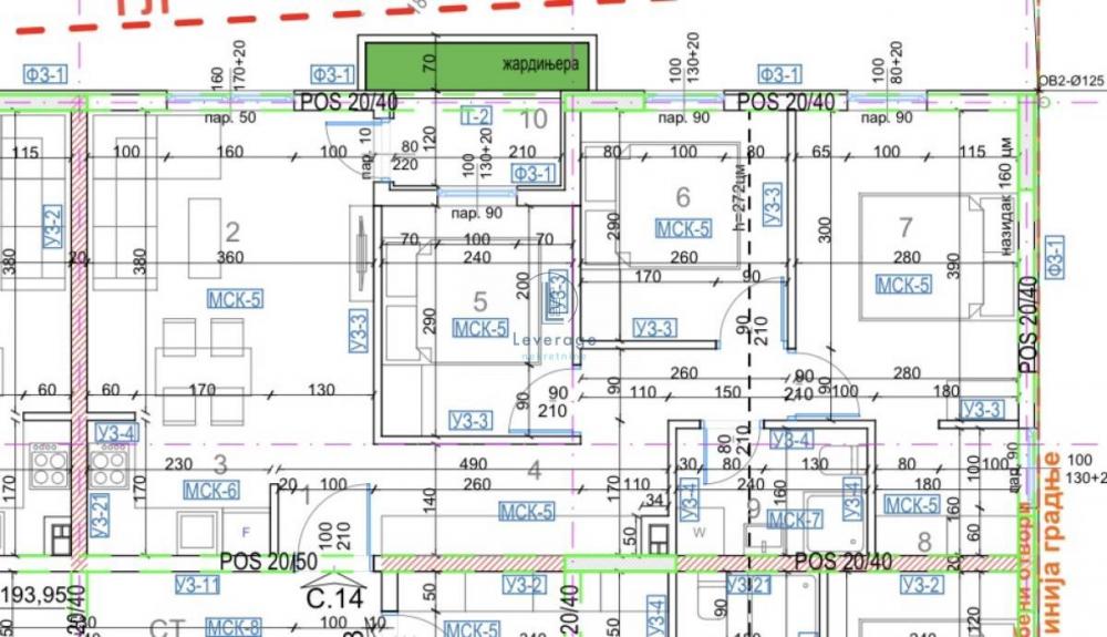 Stan na prodaju u Beogradu, Mirijevo, troiposoban, 64m2, cena 147270 evra