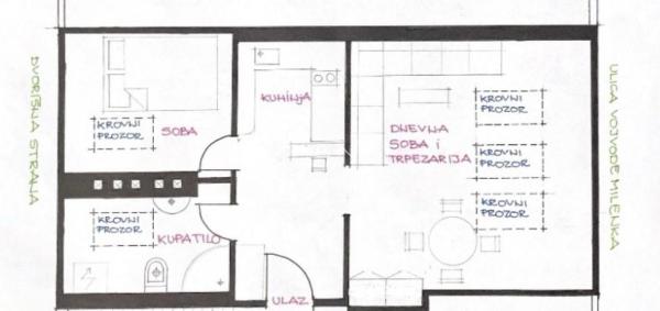 Stan na prodaju u Beogradu, Savski venac, jednosoban, 45m2, cena 150000 evra