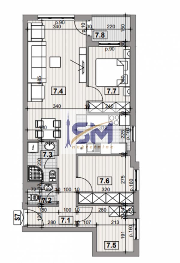 Stan na prodaju u Beogradu, Žarkovo, cetvorosoban, 71m2, cena 165252 evra