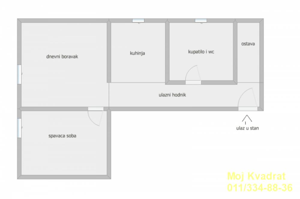 Stan na prodaju u Beogradu, Altina, dvosoban, 33m2, cena 64350 evra