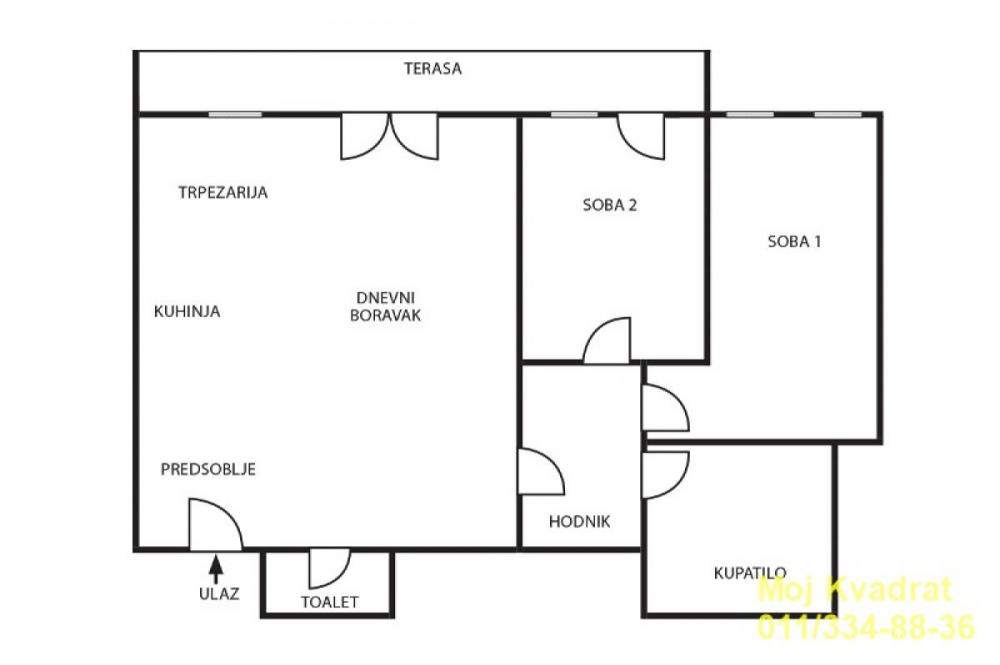 Stan na prodaju u Beogradu, Palilulska pijaca, trosoban, 96m2, cena 480000 evra