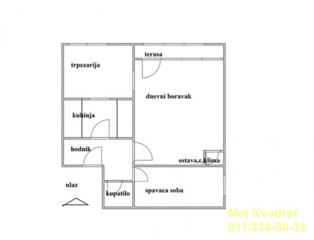 Stan na prodaju u Beogradu, Filmski grad, trosoban, 70m2, cena 210000 evra