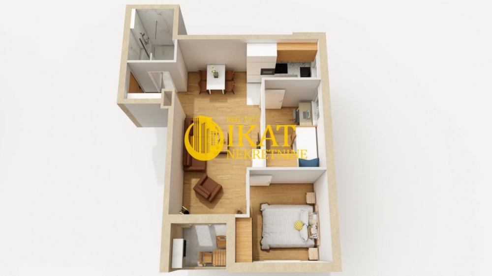 Stan na prodaju u Beogradu, Cvetanova ćuprija, dvoiposoban, 50m2, cena 114471 evra