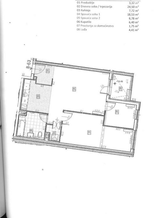 Stan na prodaju u Beogradu, Voždovac, dvoiposoban, 73m2, cena 252000 evra