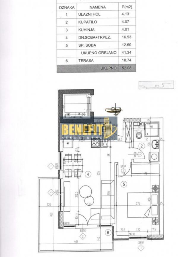 Stan na prodaju u Beogradu, Višnjička banja, dvosoban, 52m2, cena 141000 evra