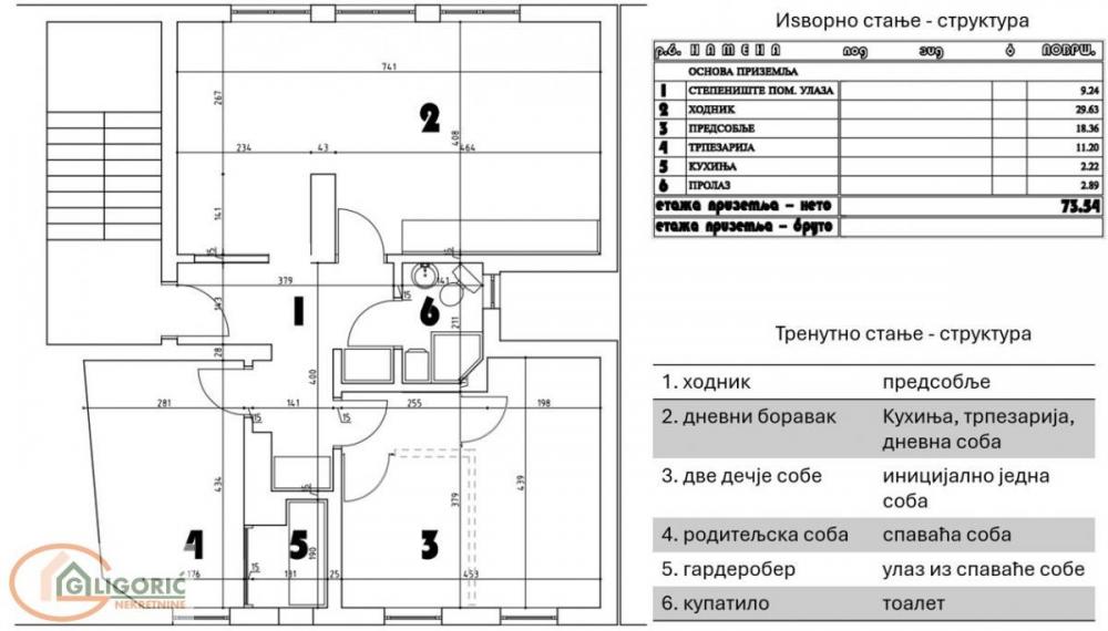 Stan na prodaju u Beogradu, Vračar (Centar), troiposoban, 74m2, cena 269000 evra