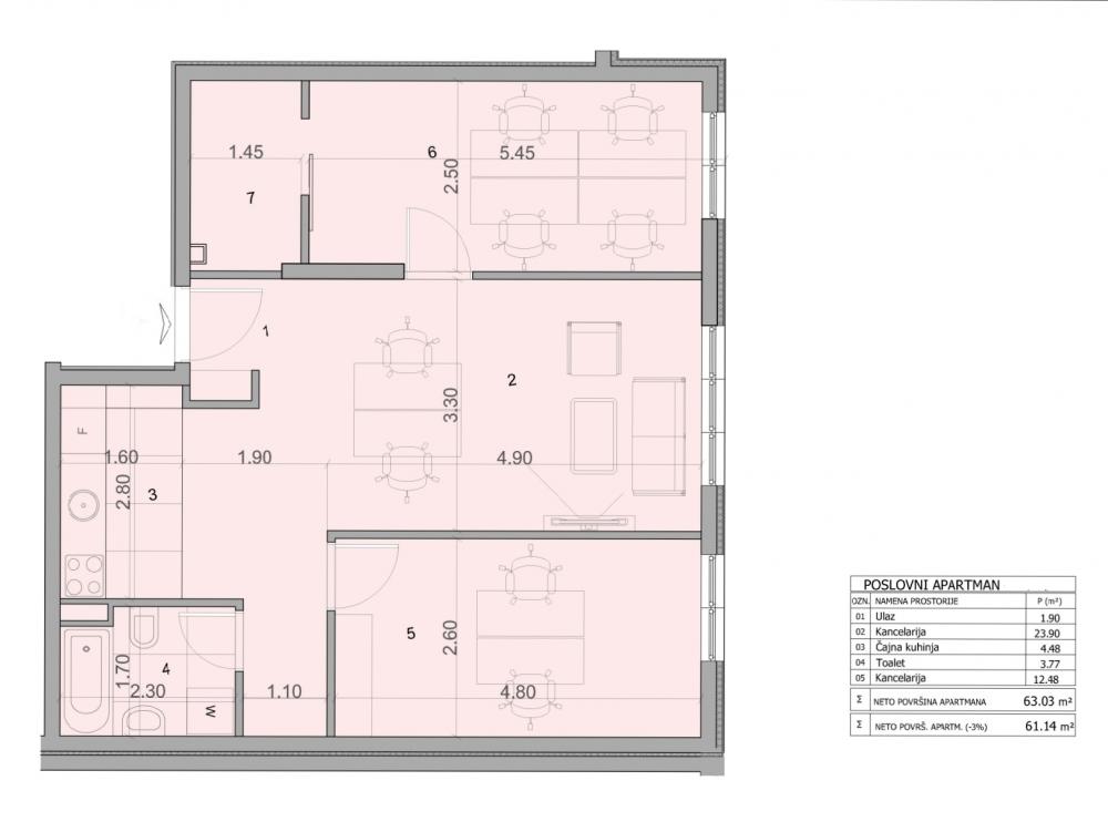 Stan na prodaju u Beogradu, Mirijevo, dvoiposoban, 61m2, cena 125000 evra