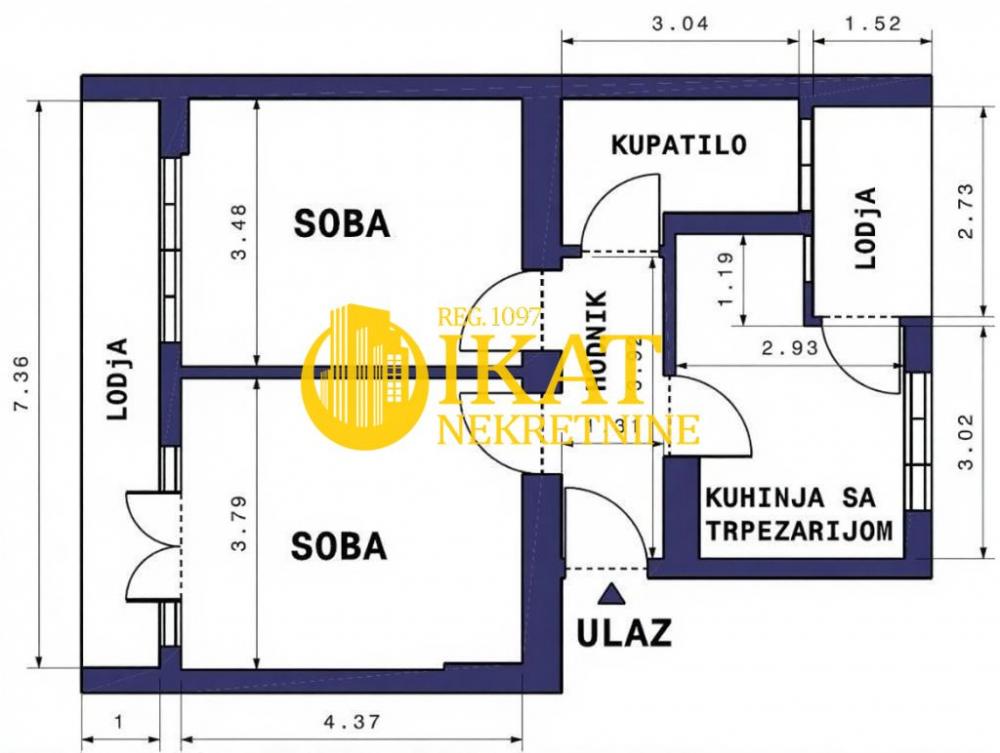 Stan na prodaju u Beogradu, Zemun, dvosoban, 65m2, cena 190000 evra