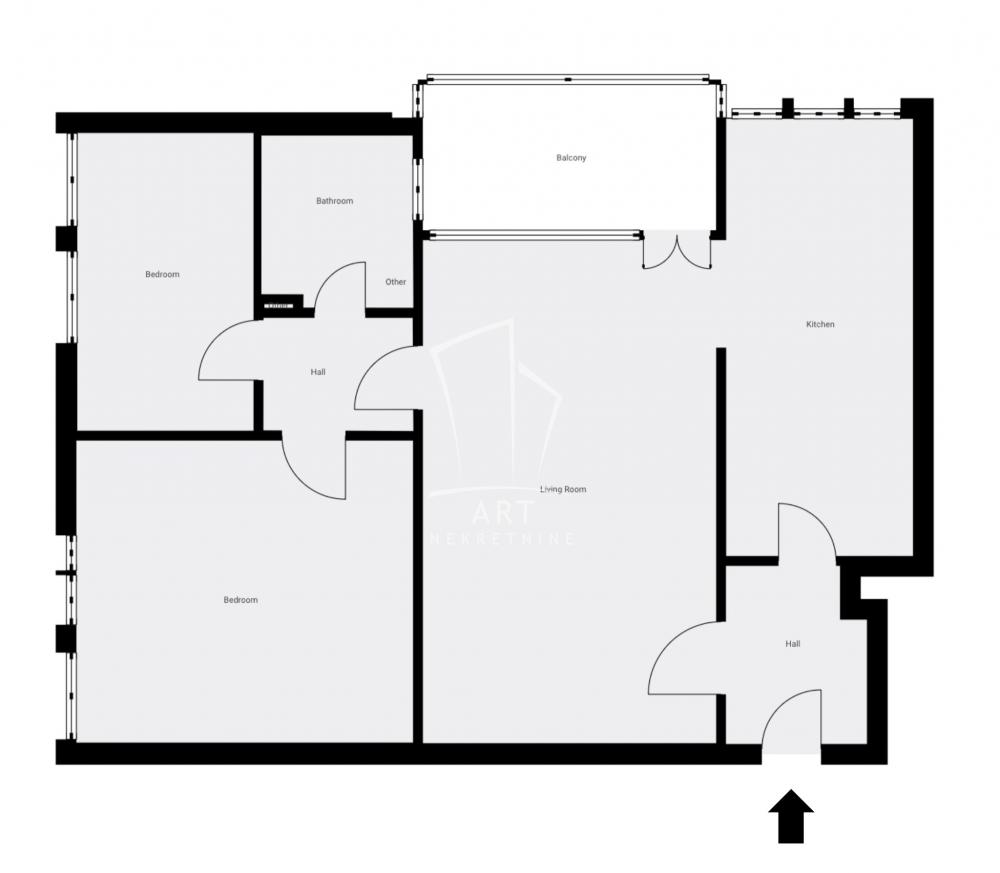 Stan na prodaju u Beogradu, Autokomanda, trosoban, 70m2, cena 215000 evra