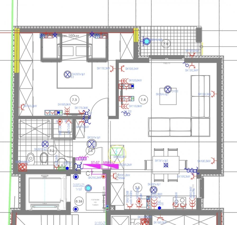 Stan na prodaju u Beogradu, Savski venac, dvosoban, 59m2, cena 213677 evra