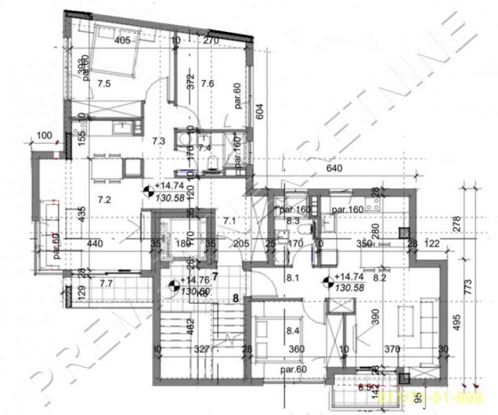 Stan na prodaju u Beogradu, dvoiposoban, 67m2, cena 266240 evra
