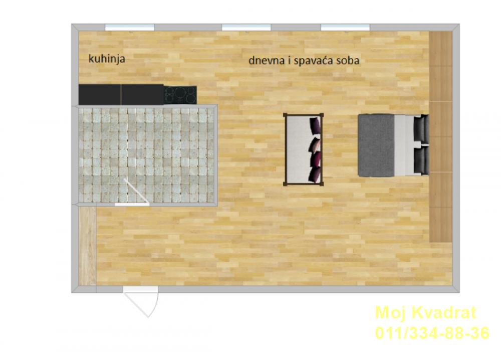 Stan na prodaju u Beogradu, Vračar (Centar), jednosoban, 35m2, cena 160000 evra