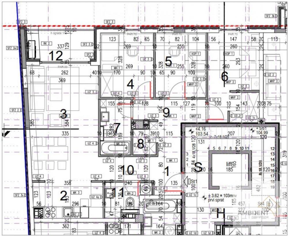 Stan na prodaju u Beogradu, Zemun, troiposoban, 82m2, cena 247200 evra