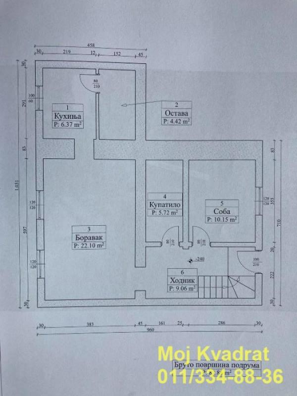 Stan na prodaju u Beogradu, Autokomanda, dvosoban, 83m2, cena 185000 evra