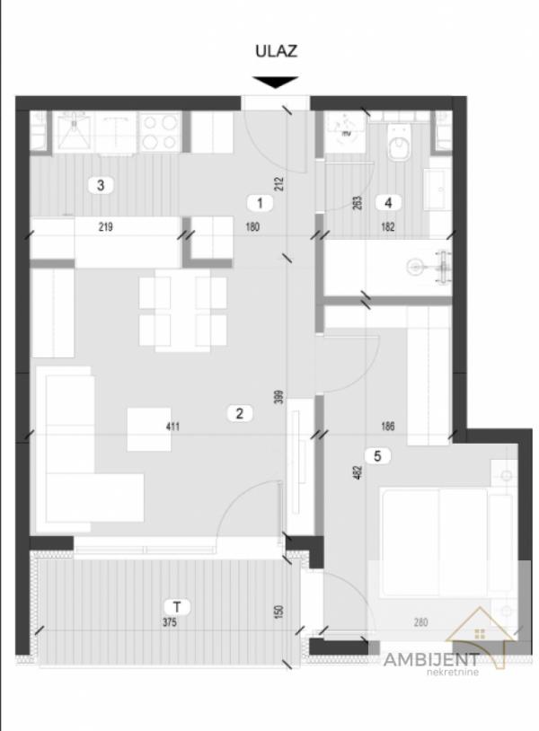 Stan na prodaju u Beogradu, Zvezdara, dvosoban, 46m2, cena 120120 evra