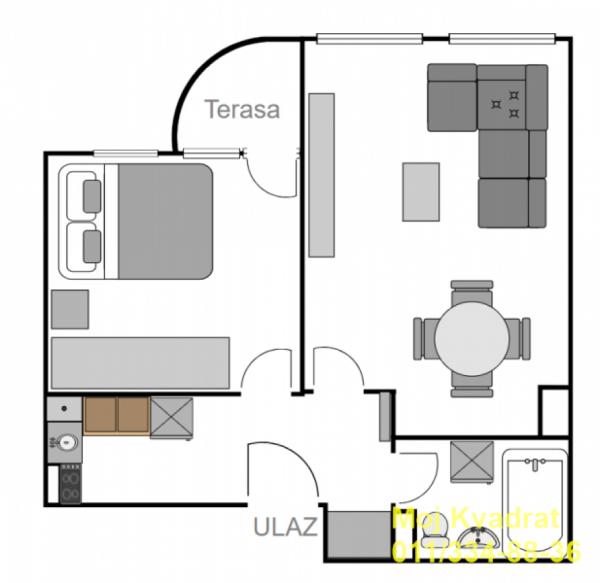 Stan na prodaju u Beogradu, Čukarica, jednoiposoban, 44m2, cena 135000 evra
