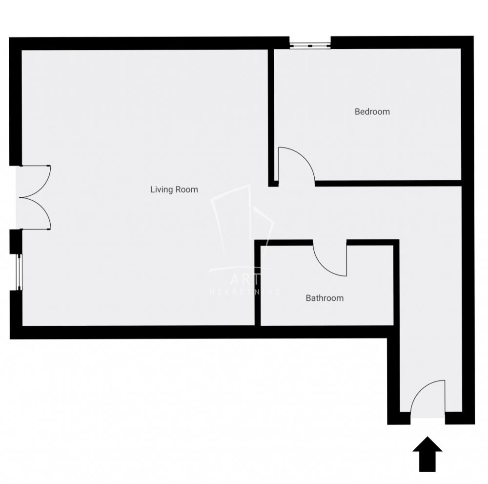 Stan na prodaju u Beogradu, Miljakovac, dvosoban, 49m2, cena 140000 evra