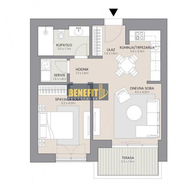 Stan na prodaju u Beogradu, Novi Beograd blok 67A (Belvile), dvosoban, 53m2, cena 280000 evra