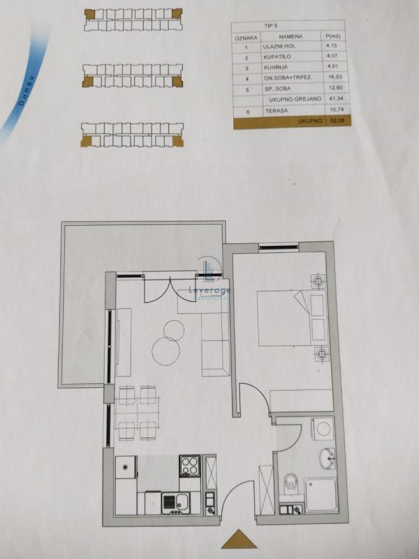 Stan na prodaju u Beogradu, Višnjička banja, dvosoban, 52m2, cena 156240 evra