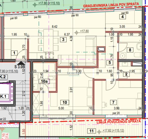 Stan na prodaju u Beogradu, Banovo brdo, trosoban, 96m2, cena 290010 evra