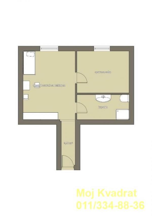 Stan na prodaju u Beogradu, Palata pravde, jednoiposoban, 30m2, cena 165000 evra