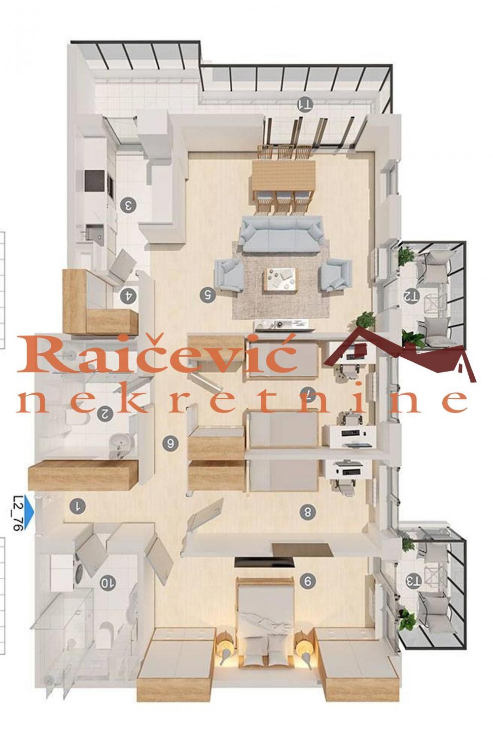 Stan na prodaju u Beogradu, Gornji grad, troiposoban, 132m2, cena 355000 evra