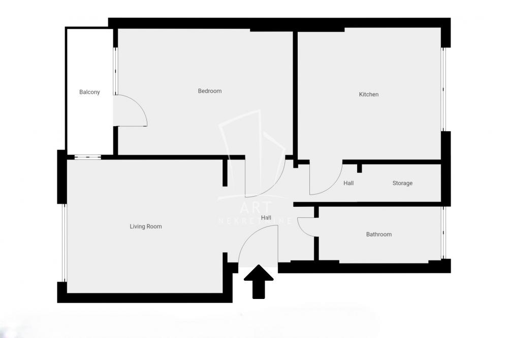 Stan na prodaju u Beogradu, Zemun, dvosoban, 59m2, cena 160000 evra