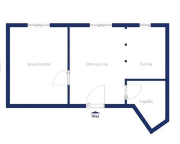 Stan na prodaju u Beogradu, Đeram pijaca, dvosoban, 37m2, cena 113500 evra