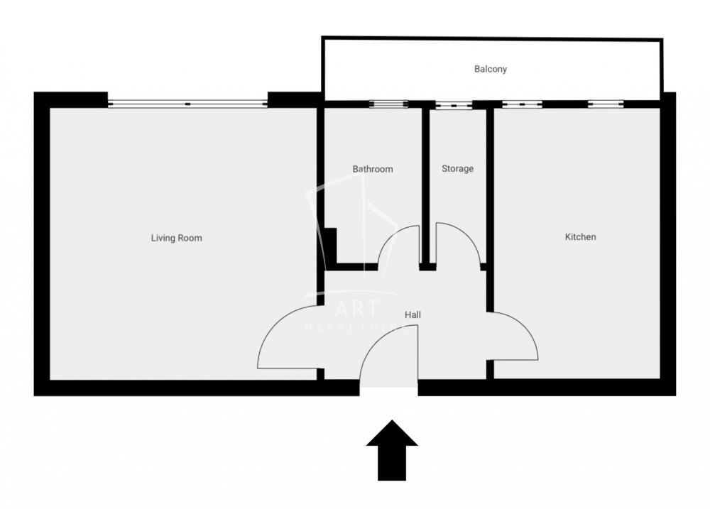 Stan na prodaju u Beogradu, Gornji Dorćol, jednosoban, 37m2, cena 240000 evra