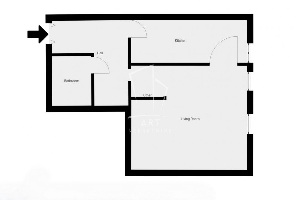 Stan na prodaju u Beogradu, Novi Beograd, jednosoban, 38m2, cena 139000 evra