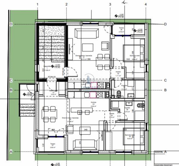 Stan na prodaju u Beogradu, Kotež, jednoiposoban, 41m2, cena 104600 evra