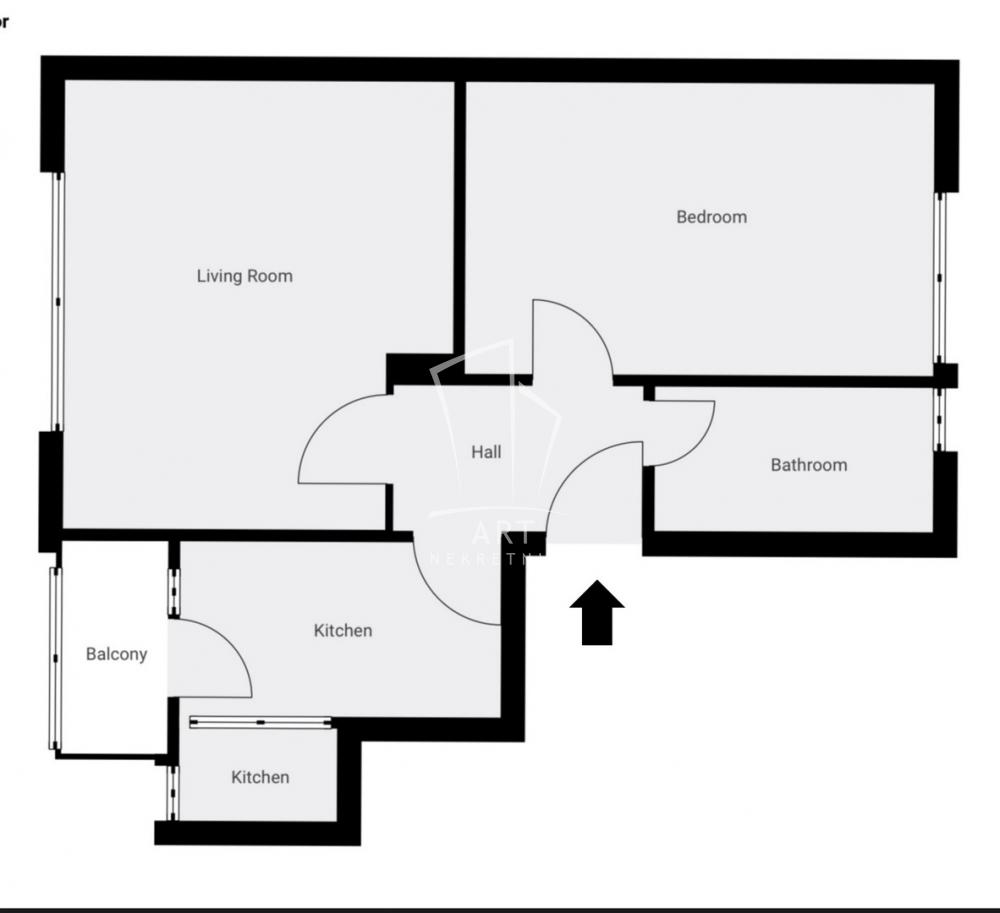 Stan na prodaju u Beogradu, Palilula, dvosoban, 46m2, cena 173000 evra