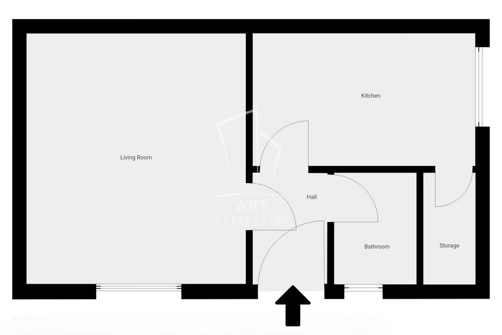 Stan na prodaju u Beogradu, Žarkovo, jednosoban, 32m2, cena 96000 evra