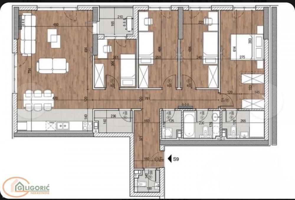 Stan na prodaju u Beogradu, Tošin bunar, cetvorosoban, 114m2, cena 393300 evra