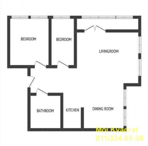 Stan na prodaju u Beogradu, Zeleno brdo, trosoban, 53m2, cena 199920 evra