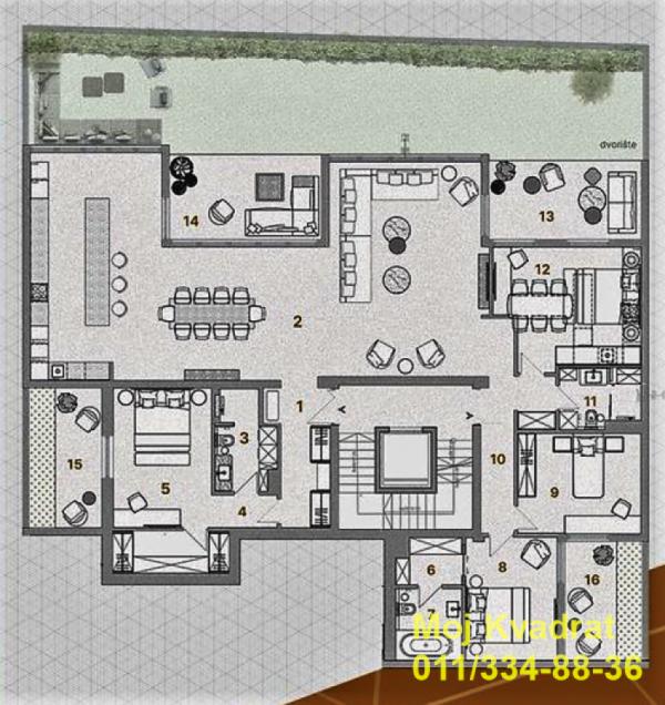 Stan na prodaju u Beogradu, Dedinje, 237m2, cena 1234584 evra