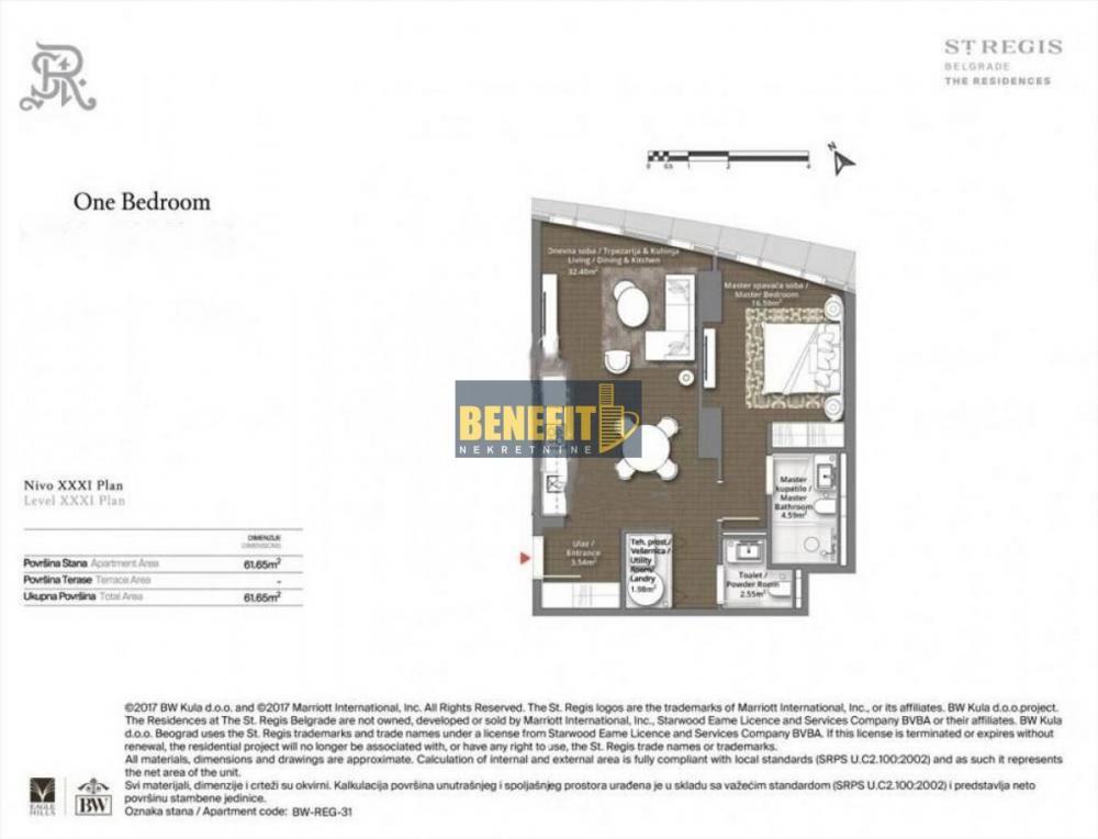 Stan na prodaju u Beogradu, Beograd na vodi, dvosoban, 60m2, cena 585000 evra