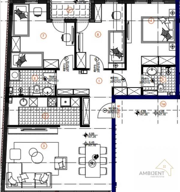 Stan na prodaju u Beogradu, Voždovac, troiposoban, 90m2, cena 343444 evra