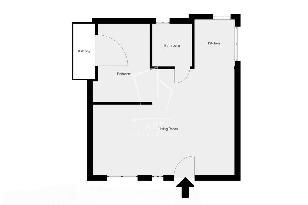 Stan na prodaju u Beogradu, Voždovac, jednoiposoban, 42m2, cena 126000 evra