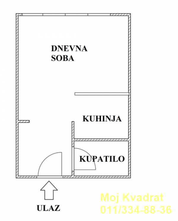 Stan na prodaju u Beogradu, Novi Beograd blok 60, jednosoban, 33m2, cena 170000 evra