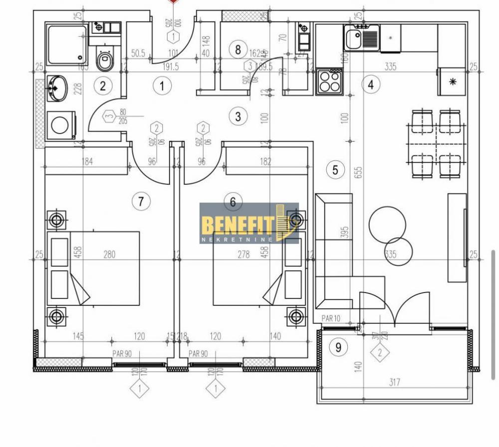 Stan na prodaju u Beogradu, Višnjička banja, trosoban, 66m2, cena 175000 evra
