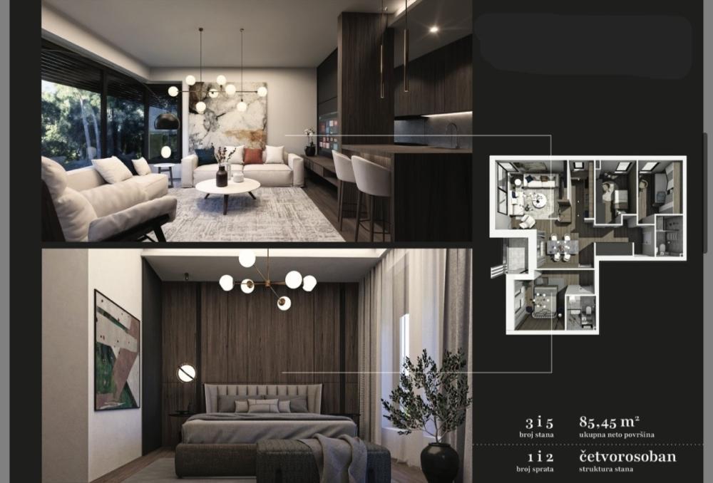 Stan na prodaju u Beogradu, Vračar, cetvorosoban, 85m2, cena 512700 evra